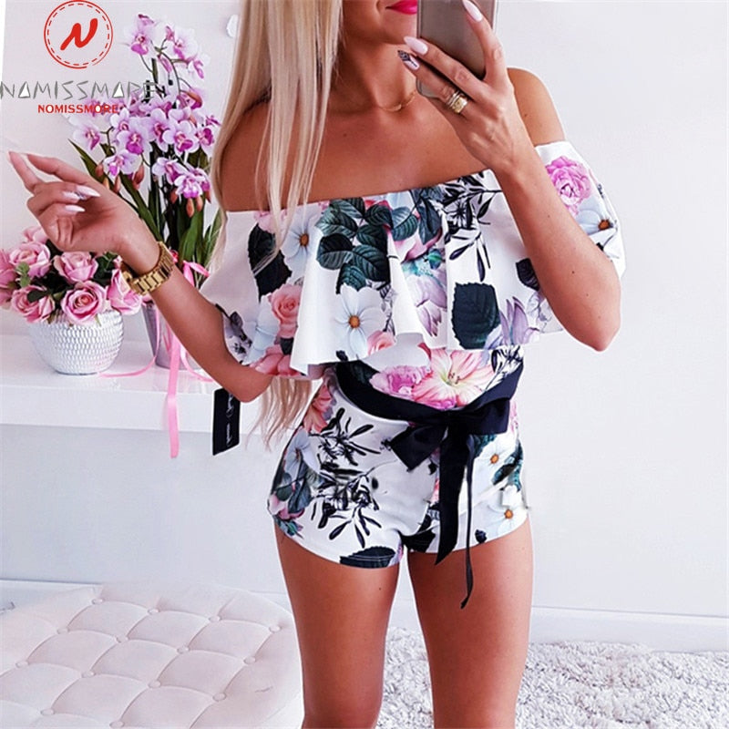 Women Playsuits for Streetwear Patchwork