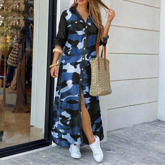 Women Denim Long Dresses