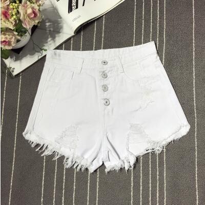 female fashion casual summer cool women denim booty Shorts high waists fur-lined leg-openings Plus size sexy short Jeans