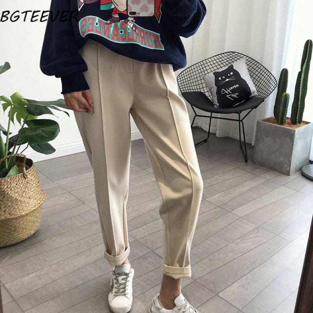 BGTEEVER Winter Thicken Women Pencil Pants