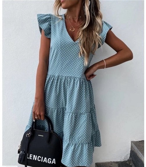 Summer Dress 2021 Women Polka Dot