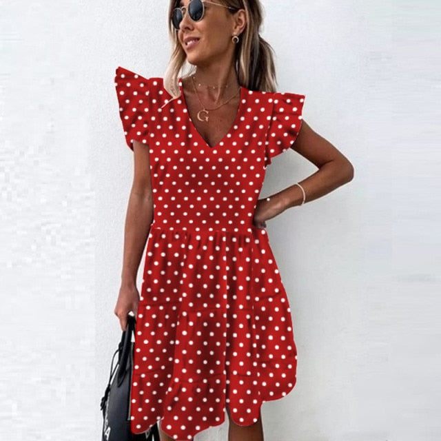 Summer Dress 2021 Women Polka Dot