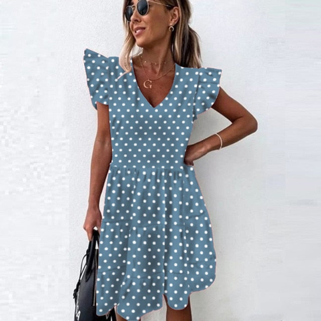 Summer Dress 2021 Women Polka Dot