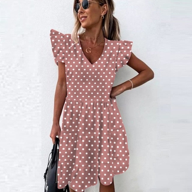 Summer Dress 2021 Women Polka Dot