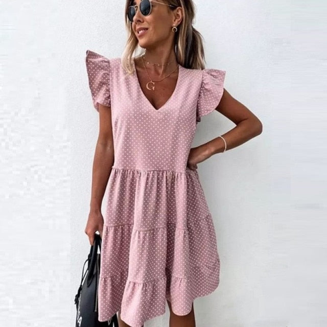 Summer Dress 2021 Women Polka Dot